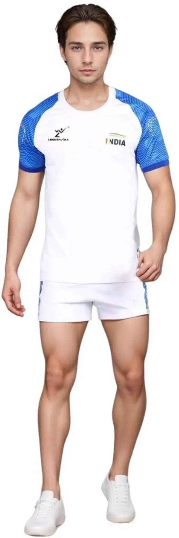 White_Polyester_Half_Sleeve_Round_Neck_Printed_Regular_T-Shirt_For_Unisex