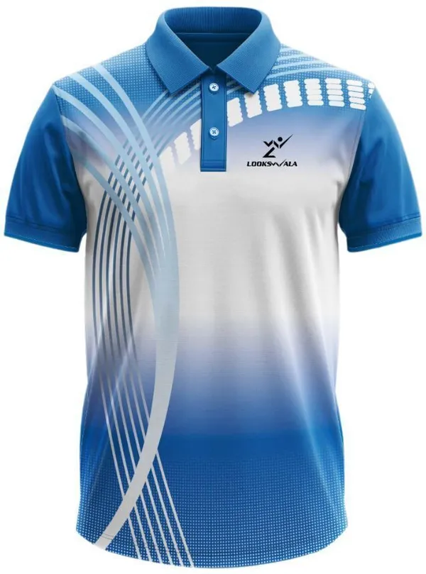 Blue_Polyester_Half_Sleeve_Polo_Neck_Printed_Regular_T-Shirt_For_Men