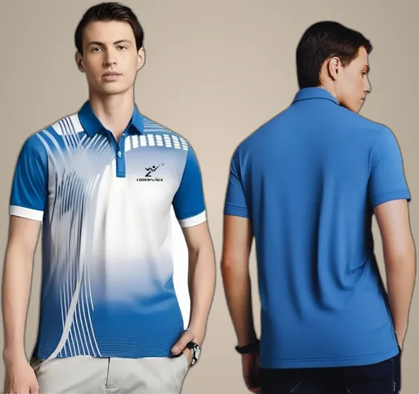 Blue_Polyester_Half_Sleeve_Polo_Neck_Printed_Regular_T-Shirt_For_Men