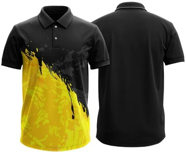 Black_Polyester_Half_Sleeve_Polo_Neck_Printed_Regular_T-Shirt_For_Men