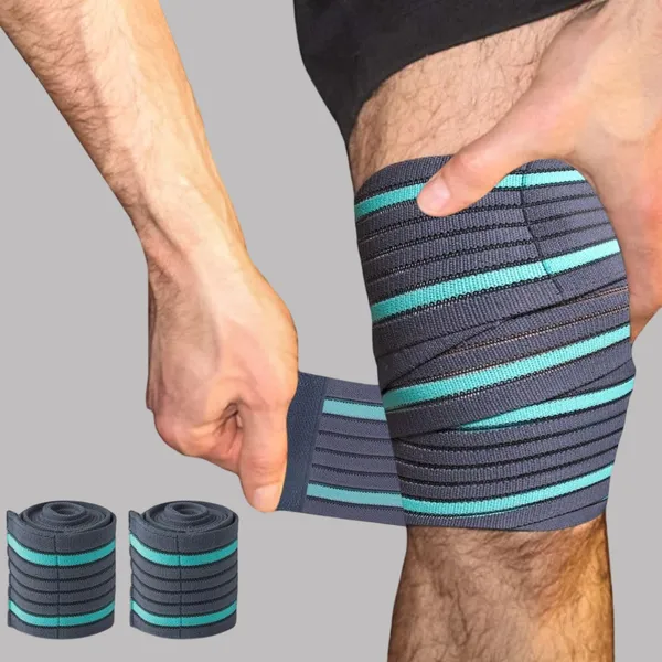 Grey_Elastic_Knee_Compression_Bandage_Wraps_(Pack_Of_2)_Support_For_Ankle,_Knee,_Elbow_Pain_Relief,_Sports_&_Workout_|_Can_Be_Used_For_Squats_And_Powerlifting