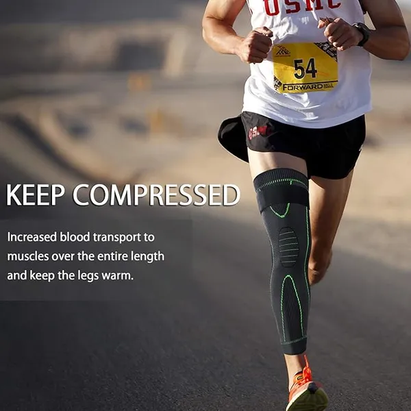 FITPUT_3D_Long_Knee_Brace_Compression_Full_Knee_Sleeve_Support_For_Men_And_Women_Nylon_Anti_Slip_Calf_Support_For_Pain_Relief_Socks_For_Full_Leg_Knee_Support