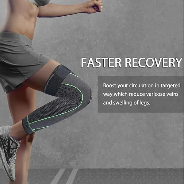 FITPUT_3D_Long_Knee_Brace_Compression_Full_Knee_Sleeve_Support_For_Men_And_Women_Nylon_Anti_Slip_Calf_Support_For_Pain_Relief_Socks_For_Full_Leg_Knee_Support