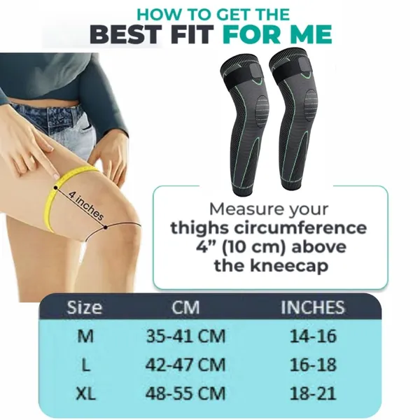 FITPUT_3D_Long_Knee_Brace_Compression_Full_Knee_Sleeve_Support_For_Men_And_Women_Nylon_Anti_Slip_Calf_Support_For_Pain_Relief_Socks_For_Full_Leg_Knee_Support