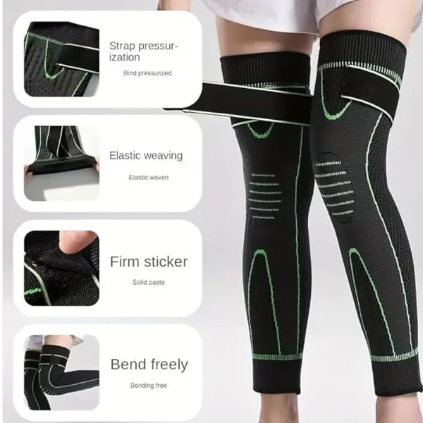FITPUT_3D_Long_Knee_Brace_Compression_Full_Knee_Sleeve_Support_For_Men_And_Women_Nylon_Anti_Slip_Calf_Support_For_Pain_Relief_Socks_For_Full_Leg_Knee_Support