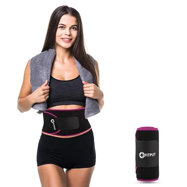 Pink_Premium_Sweat_Slim_Belt_–_Neoprene_Tummy_Trimmer_&_Waist_Trainer_for_Women__and_Men_|_Adjustable,_Non-Tearable_Sauna_Belt_for_Fitness,_Stomach,_and_Back_Support