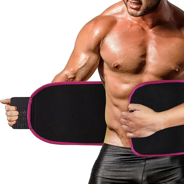Pink_Premium_Sweat_Slim_Belt_–_Neoprene_Tummy_Trimmer_&_Waist_Trainer_for_Women__and_Men_|_Adjustable,_Non-Tearable_Sauna_Belt_for_Fitness,_Stomach,_and_Back_Support