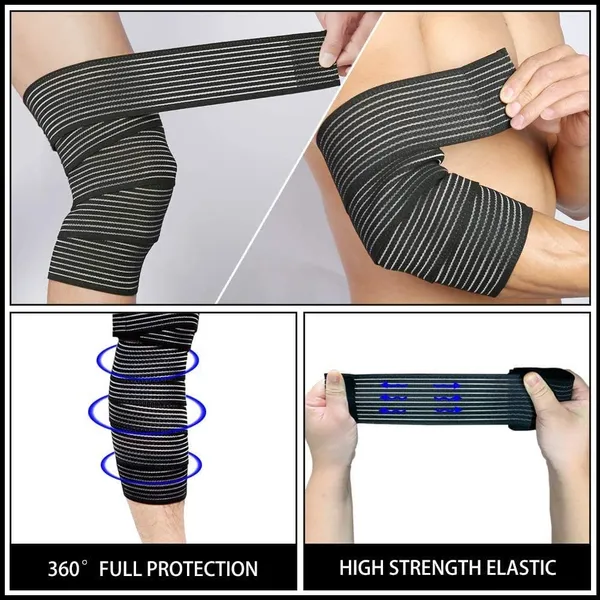 Black_2Pcs_Extra_Long_Elastic_Knee_Wrap_For_Men_Compression_Bandage_Brace_Support_For_Legs,_Plantar_Fasciitis,_Stabilising_Ligaments,_Joint_Pain