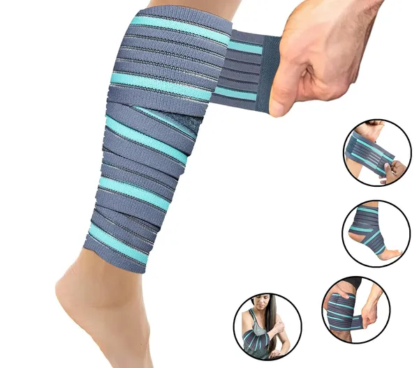 Grey_Elastic_Knee_Compression_Bandage_Wraps_(Pack_Of_2)_Support_For_Ankle,_Knee,_Elbow_Pain_Relief,_Sports_&_Workout_|_Can_Be_Used_For_Squats_And_Powerlifting