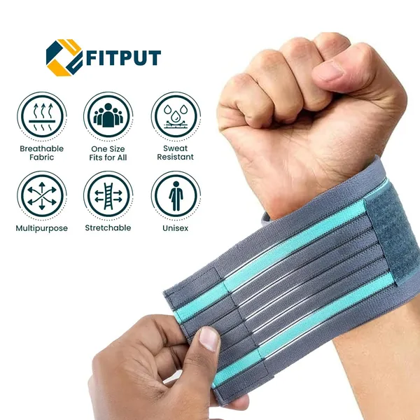 Grey_Elastic_Knee_Compression_Bandage_Wraps_(Pack_Of_2)_Support_For_Ankle,_Knee,_Elbow_Pain_Relief,_Sports_&_Workout_|_Can_Be_Used_For_Squats_And_Powerlifting