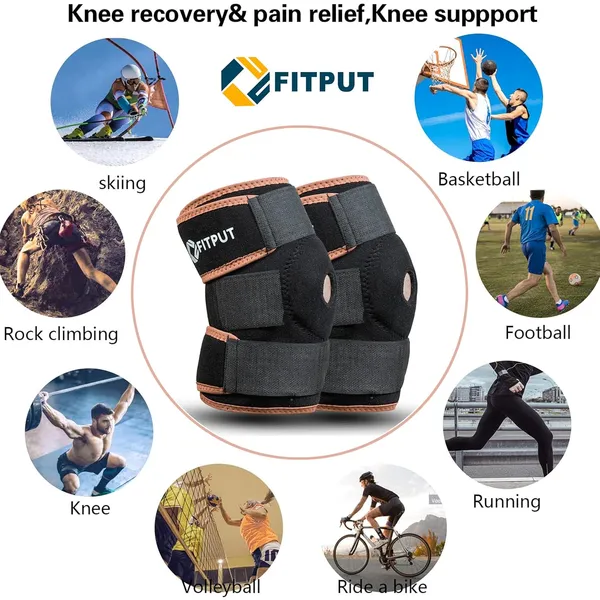 Beige_Adjustable_Knee_Cap_Support_Brace_For_Knee_Pain_(2Pcs)_Free_Size,_Gym_Workout,_Running,_Arthritis,_And_Protection_For_Men_And_Women