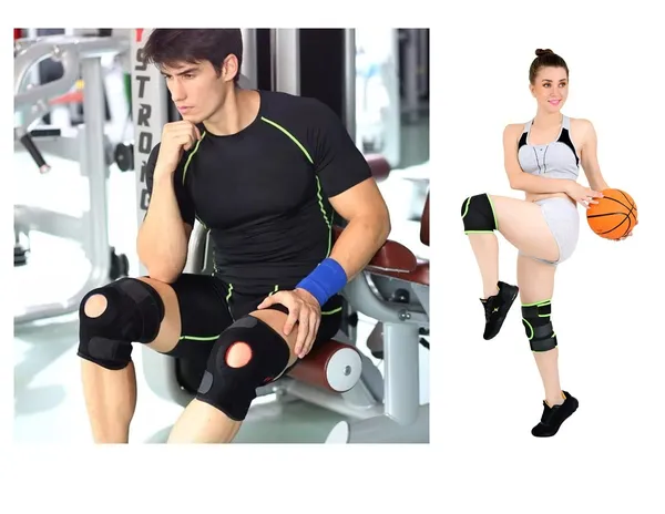 Black_Adjustable_Knee_Cap_For_Men_&_Women_For_Leg_Pain_Relief_Products_Gym_Open_Patella_Gel_Pads_Knee_Brace_Gym_Accessories