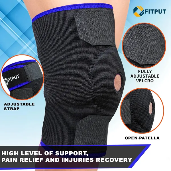 Blue_Premium_Kneecap_For_Women_(1_Pair)_Breathable_For_Pain_Relief_Sports