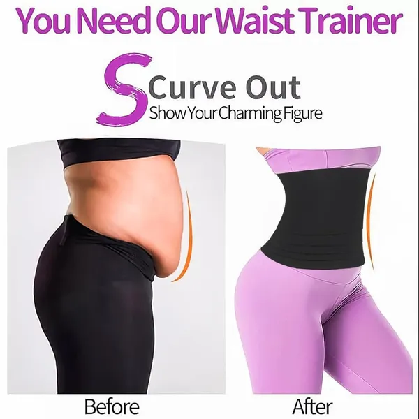 Black_Universal_Tummy_Shaper_Slim_Belt_For_Women_&_Men_-_Belly_Fat_Tucker_Shapewear_Body_Shaper_-_4_Meter_Length