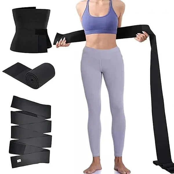 Black_Universal_Tummy_Shaper_Slim_Belt_For_Women_&_Men_-_Belly_Fat_Tucker_Shapewear_Body_Shaper_-_4_Meter_Length