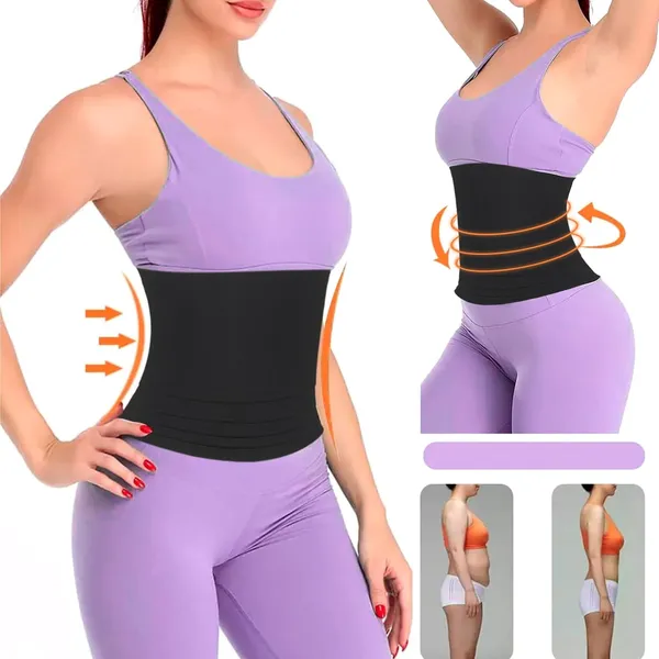 Black_Universal_Tummy_Shaper_Slim_Belt_For_Women_&_Men_-_Belly_Fat_Tucker_Shapewear_Body_Shaper_-_4_Meter_Length