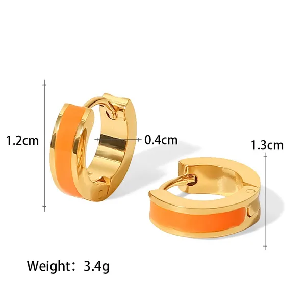 Orange_Pvd_Plated_Stainless_Steel_Mini_Hoops_For_Women