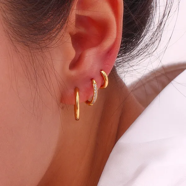 Golden_Pvd_Plated_Stainless_Steel_Mini_Hoops_For_Women