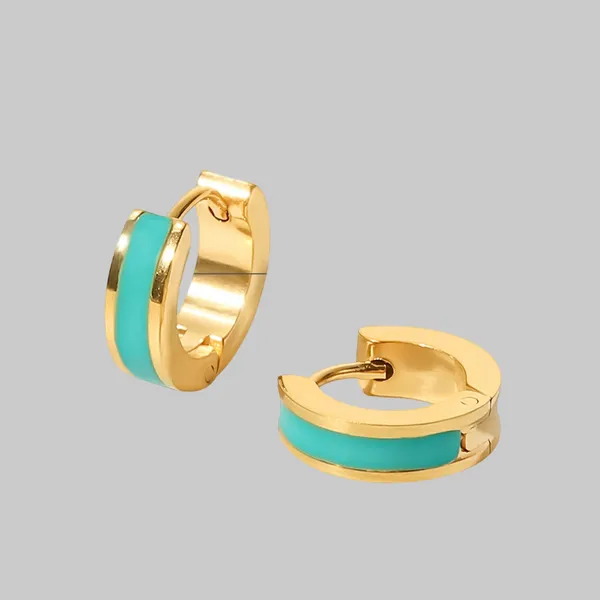 Green_Pvd_Plated_Stainless_Steel_Mini_Hoops_For_Women