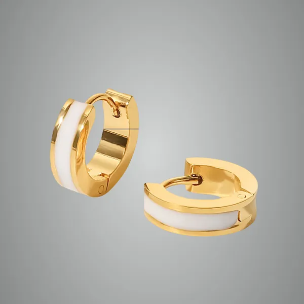 White_Pvd_Plated_Stainless_Steel_Mini_Hoops_For_Women