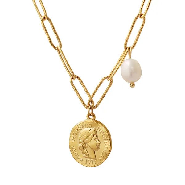 Golden_Stainless_Steel_&_Freshwater_Pearl_Necklace_For_Women