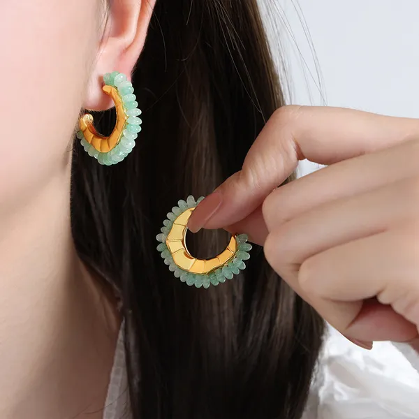 Green_High_Polishing_Pvd_Plated_Stainless_Steel_Hoops_For_Women