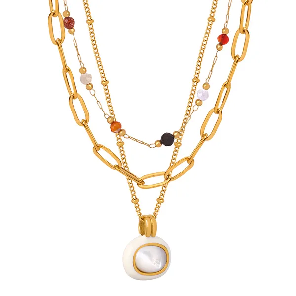 Golden_High_Polishing_Pvd_Plated_Stainless_Steel_Layered_Necklace_For_Women