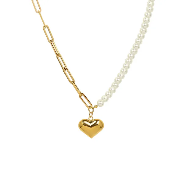 Golden_Stainless_Steel_&_Freshwater_Pearl_Necklace_For_Women