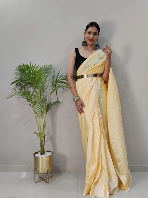 Rangritiya™_Peach_Soft_Georgette_3_Tone_Shade_Ready_To_Wear_Saree_For_Women_&_Girls_|_Ethnic_Saree_for_Women