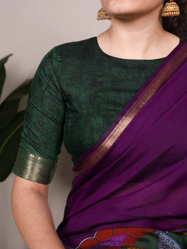 Purple_Polyester_Viscose_Chanderi_Floral_Printed_Zari_Weaving_Work_Saree_For_Women_&_Girls_|_Ethnic_Saree_for_Women
