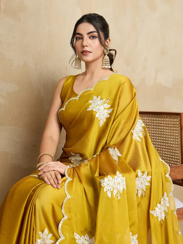 Mustard_Yellow_Soft_Rangoli_Silk_Saree_with_Sequins_Embroidery_&_Cutwork_Border_–_Wedding_&_Festive_Wear