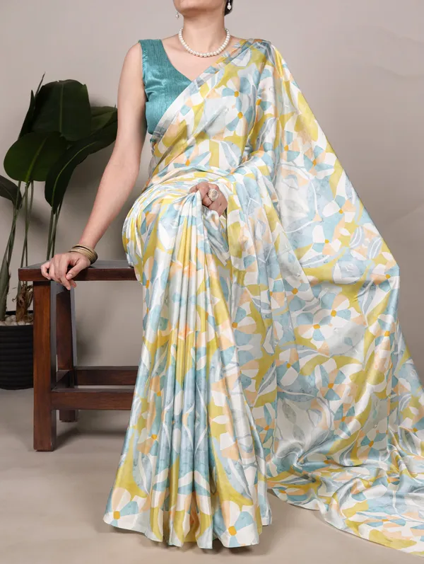 Pastel_Multicolor_Satin_Silk_Floral_Print_Saree_–_Elegant_Designer_Wear