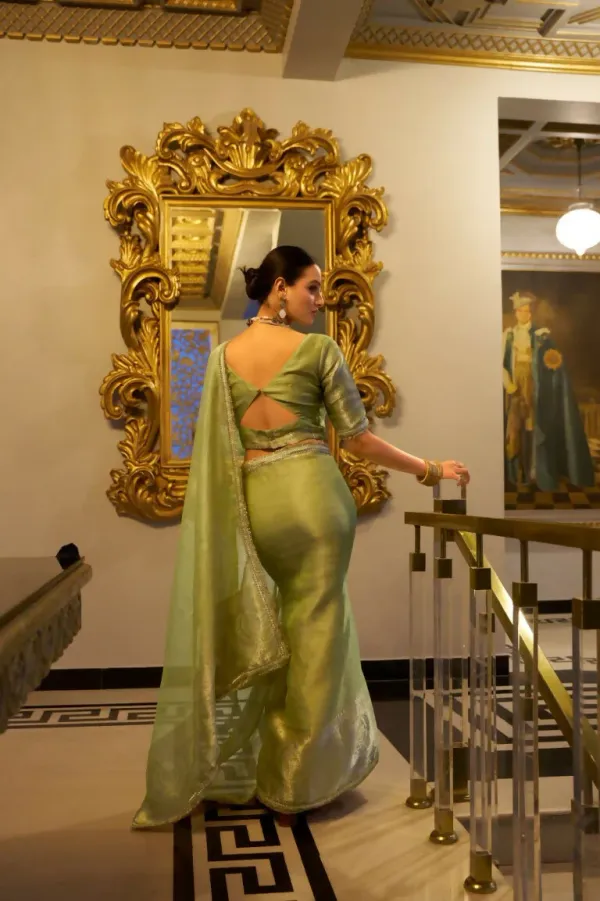 Pista_Green_Tissue_Shimmer_Zari_Woven_Saree_with_Sequined_Lace_&_Unstitched_Blouse_–_Pastel_Elegance