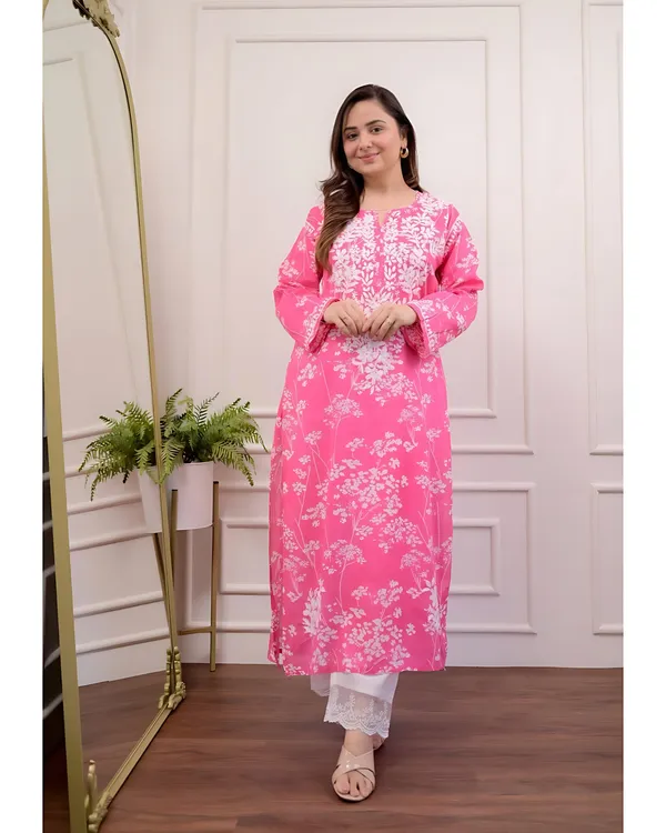 Blush_Bloom_Pink_Mul_Mul_Cotton_Chikankari_Kurta