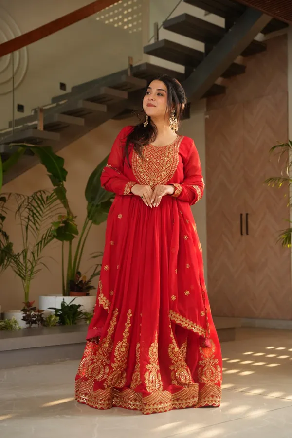 Red_Anarkali_Gown_with_Dupatta_|_Embroidered_Zari_&_Sequins_Work_|_Festive_Wear