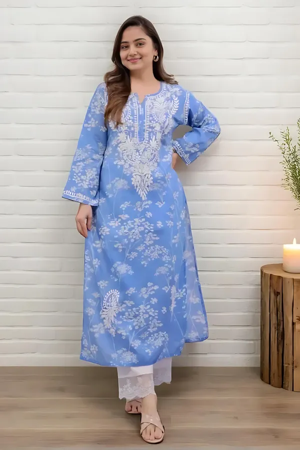 Sky_Serenity_Blue_Mul_Mul_Cotton_Chikankari_Kurta