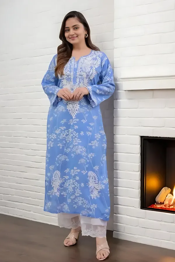 Sky_Serenity_Blue_Mul_Mul_Cotton_Chikankari_Kurta