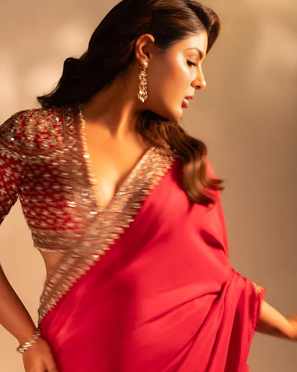 Red_Rangoli_Silk_Sequins_Saree_with_Embroidered_Blouse_–_Festive_Karwa_Chauth_Special