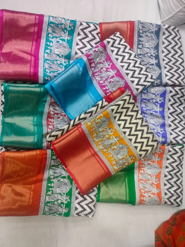 Blue_&_Pink_Soft_Dola_Cotton_Printed_Saree_For_Women_&_Girls