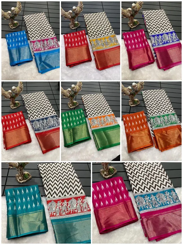 Blue_&_Pink_Soft_Dola_Cotton_Printed_Saree_For_Women_&_Girls