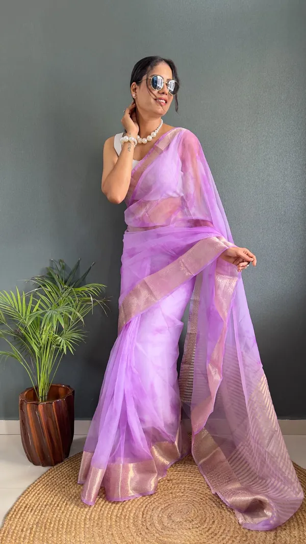 Rangritiya™_Purple_Kora_Organza_Pure_Zari_Weaving_Saree_For_Women_&_Girls_|_Ethnic_Saree_for_Women