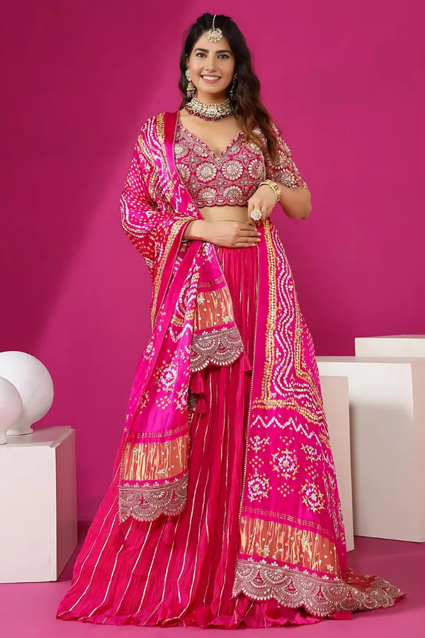 Pink_Chinone_Lehenga_Choli_with_Gota_Patti_Embroidery_Blouse_&_Digital_Print_Dupatta_|_Golden_Ribbon_Flair