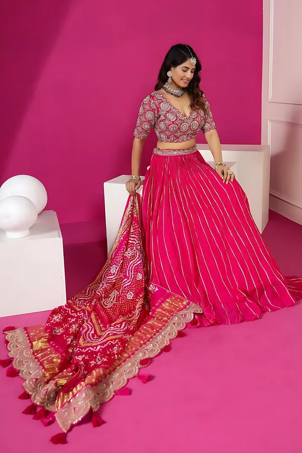 Pink_Chinone_Lehenga_Choli_with_Gota_Patti_Embroidery_Blouse_&_Digital_Print_Dupatta_|_Golden_Ribbon_Flair