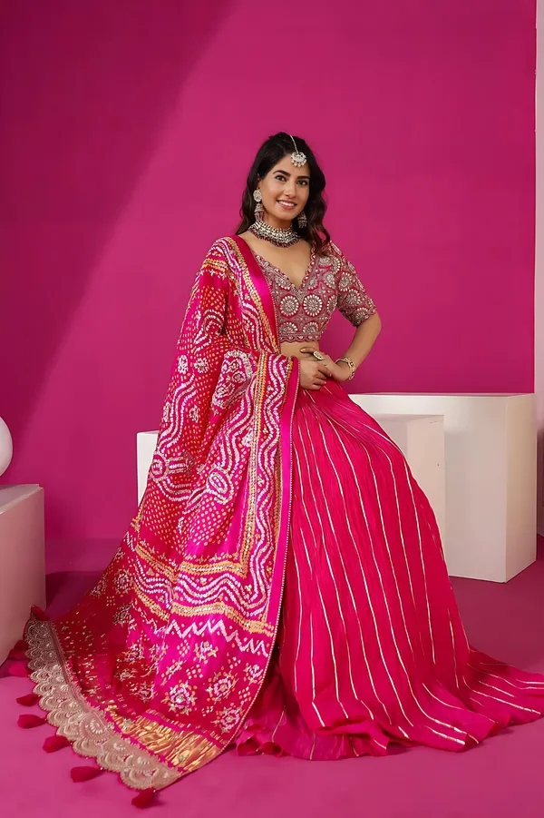 Pink_Chinone_Lehenga_Choli_with_Gota_Patti_Embroidery_Blouse_&_Digital_Print_Dupatta_|_Golden_Ribbon_Flair
