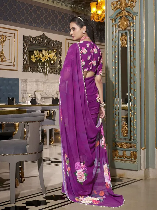 Purple_Georgette_Printed_With_Pearl_Lace_Border_Saree_|_Ethnic_Saree_for_Women
