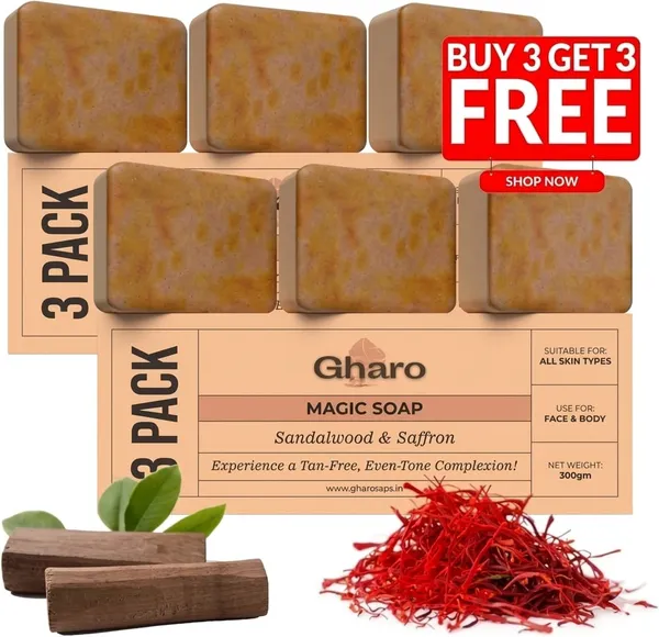 Ghar_Soaps_Sandalwood_&_Saffron_Magic_Soaps_For_Bath_(BUY_3_&_GET_3_FREE)