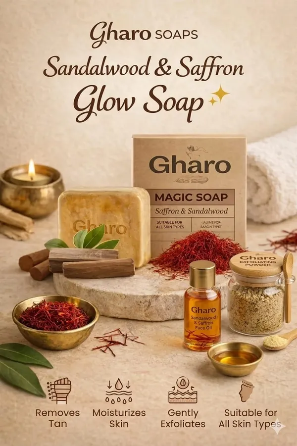 Ghar_Soaps_Sandalwood_&_Saffron_Magic_Soaps_For_Bath_(BUY_3_&_GET_3_FREE)