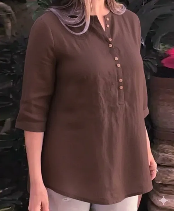 Brown_cotton_kurta_for_women_