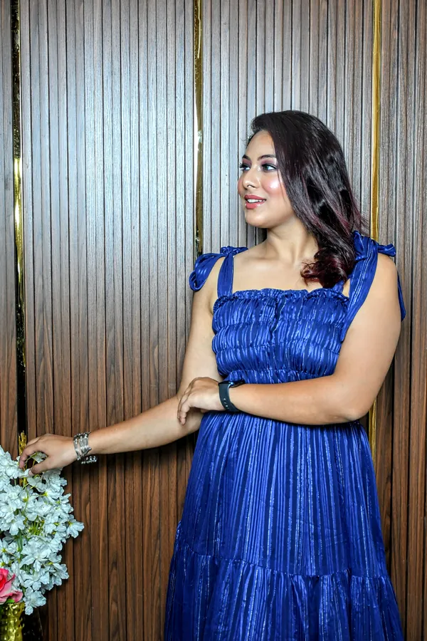 Blue_Georgette_Flared_Maxi_Dress_|_For_Women