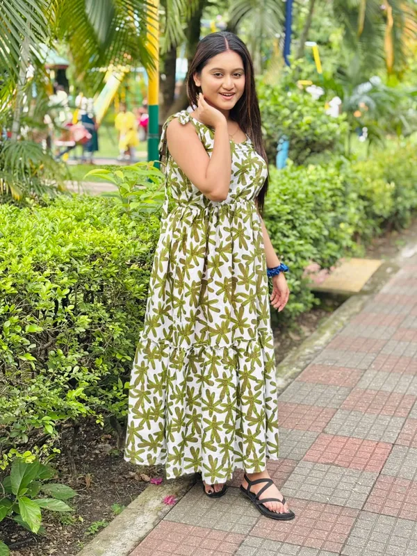 Green_Cotton_Printed_Flared_Maxi_Dress_|_For_Women